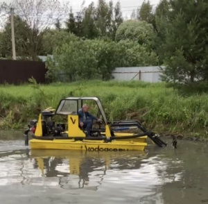 Водный погрузчик/мини-земснаряд/водный комбайн. Водный погрузчик для уборки камыша, ряски, мусора, ила