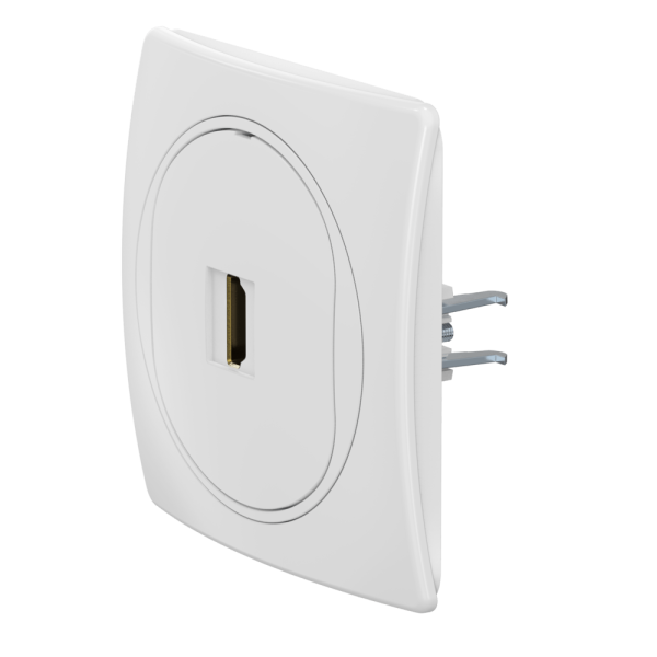 Розетка скрытой установки CADUCEUS ALING EON с модулем Keystone HDMI тип A-A
