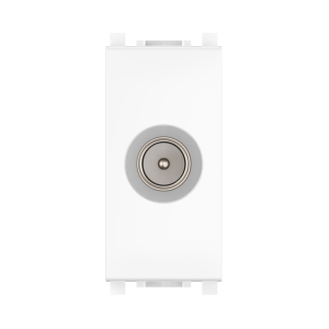 Антенная антибактериальная TV-розетка CADUCEUS ALING EXPERIENCE для скрытой проводки, проходная, модульная