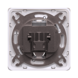 Механизм встраиваемой проходной антенной розетки TV/FM CADUCEUS ALING EON
