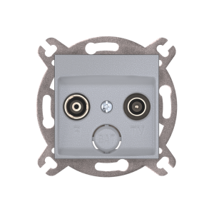 Розетка скрытой установки CADUCEUS ALING PRESTIGE антенная TV/FM, проходная, механизм