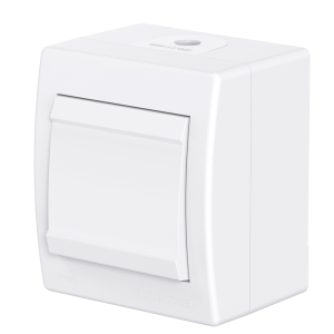 Выключатель одноклавишный CADUCEUS ALING POWER, проходной, для открытой проводки, 10АХ, 250В~