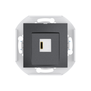 Розетка скрытой установки CADUCEUS ALING PRESTIGE USB, тип С, для зарядки, 1-го устройства, 3А, 5В=, 250В~, механизм