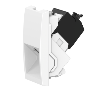 Розетка компьютерная CADUCEUS ALING MODE с модулем Keystone RJ45 8P8C cat.6A, UTP, модульная, для скрытой проводки, механизм