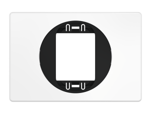 Рамка декоративная CADUCEUS ALING EON, одноместная широкая, для узкой клавиши