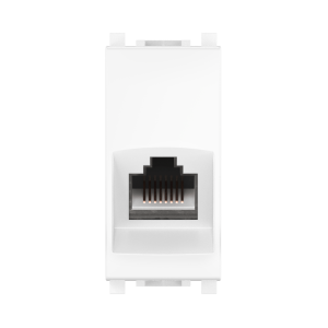 Розетка CADUCEUS ALING EXPERIENCE компьютерная, с модулем Keystone RJ45 8P8C cat.6, FTP, модульная, для скрытой проводки, механизм