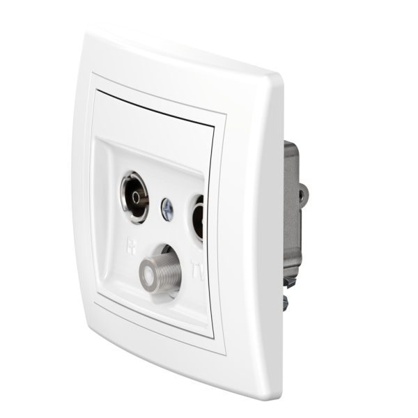 Розетка скрытой установки CADUCEUS ALING PRESTIGE антенная TV/FM/SAT, оконечная