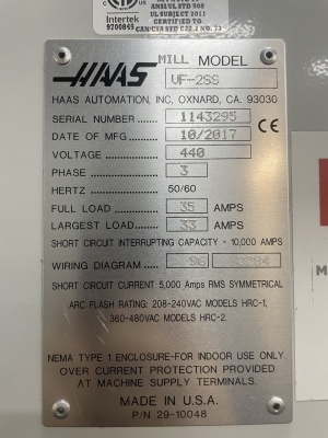 Фрезерный центр Haas VF-2SS