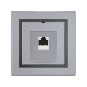 Розетка скрытой установки CADUCEUS ALING PRESTIGE компьютерная с модулем Keystone RJ45 8P8C cat.6, FTP