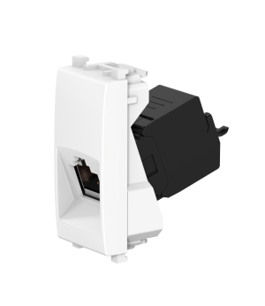 Розетка CADUCEUS ALING EXPERIENCE компьютерная, с модулем Keystone RJ45 8P8C cat.6, UTP, модульная, для скрытой проводки, механизм