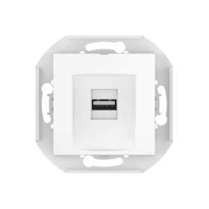 Розетка скрытой установки CADUCEUS ALING PRESTIGE с модулем Keystone USB 2.0 тип А-А, 250В~, механизм