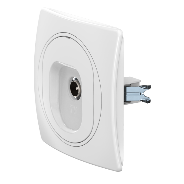 Антенная одиночная TV розетка скрытой установки CADUCEUS ALING EON