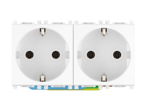 Розетка CADUCEUS ALING EXPERIENCE электрическая, двухместная, модульная, для скрытой проводки, механизм, 16А, 250 В~