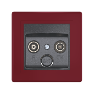 Розетка скрытой установки CADUCEUS ALING PRESTIGE антенная TV/FM, оконечная