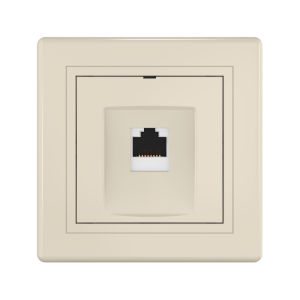 Розетка скрытой установки CADUCEUS ALING PRESTIGE компьютерная с модулем Keystone RJ45 8P8C, cat.6A, S/FTP