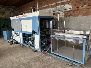 Машина для термоформования методом вакуум-формовки, из листовых и рулонных полимеров (ПС, ПП, ПЭТ, ПВХ и прочих)