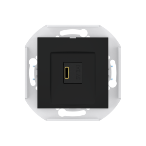 Розетка скрытой установки CADUCEUS ALING PRESTIGE USB, тип С, для зарядки, 1-го устройства, 3А, 5В=, 250В~, механизм