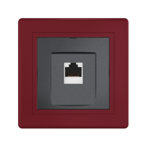 Розетка скрытой установки CADUCEUS ALING PRESTIGE компьютерная с модулем Keystone RJ45 8P8C, cat.6A, S/FTP
