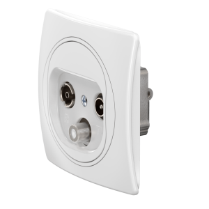 Розетка встраиваемая антенная CADUCEUS ALING EON TV/FM/SAT оконечная