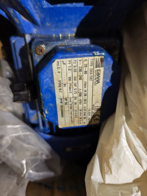 насос центробежный EBARA CDX/A 70/07 для пищевой промышленности