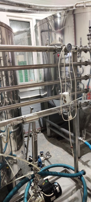 Карбонизатор (сатуратор) 3000 л/ч AISI 304, 380 Вольт, CO₂ до 6 г/л