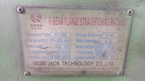 Станок для правки грибовидности балок JACK Tec. HYJ-800