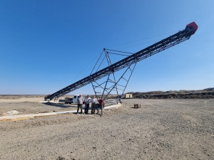 Поворотный ленточный конвейер (штабелер)