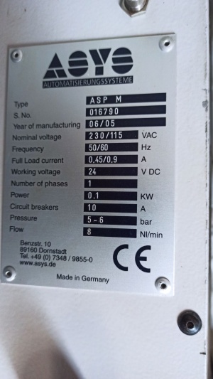 Полуавтоматический принтер трафаретной печати ASYS ASP M