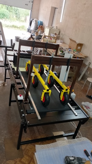 Автоматизированный станок для нанесения защитно-декоративного покрытия на фасадные термопанели (пенопласт)