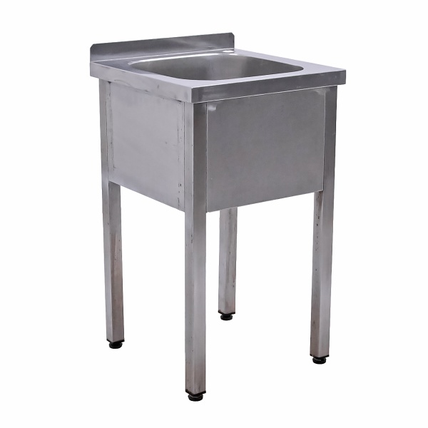 Ванна моечная односекционная 500х500х850 ц/т борт