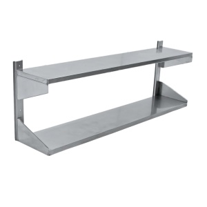 Полка навесная двухъярусная 1520х320х510