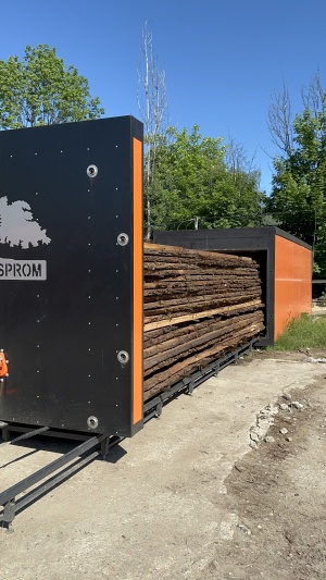 Высокотемпературная пресс-конвекционная сушильная камера