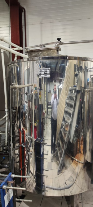 Буферная ёмкость для хладагента (пропиленгликоль) 2200 л AISI 304, утеплённая, вертикальная