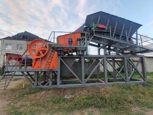 Установка дробления АД-110 с щековой дробилкой 100 м3/ч