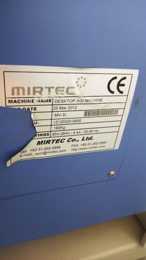 Автоматическая оптическая инспекция MIRTEC MV-3L