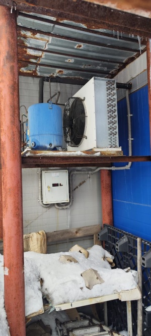 Холодильная машина для помещения 140 м³ (0…+2°C) — Danfoss, 380В, R507, испаритель 2 вентилятора