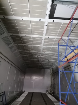 Дробеструйная камера 18200х6200х5200 мм. с системой сбора дроби + окрасочно-сушильная камера NOVATECK 18200x7700x5500мм 2 штуки