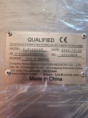 Новый тампопечатный станок FUFA F-P150C4R 4 цвета