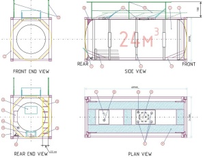 Танк-контейнер тип Т11 объём 24м3 для перевозки компонентов эмульсионных взрывчатых веществ, новый