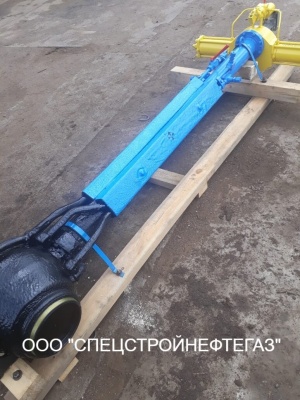 Кран шаровой DN-200 PN-8,0 МПа с пневмогидроприводом с концами под приварку, подземный установки