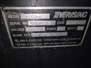 Ленточнопильный станок EVERISING S-250HA
