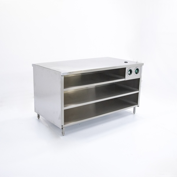 Стол-тумба из нержавеющей стали 1580х860х900 полузакрытый, с диспенсерами д/стаканов