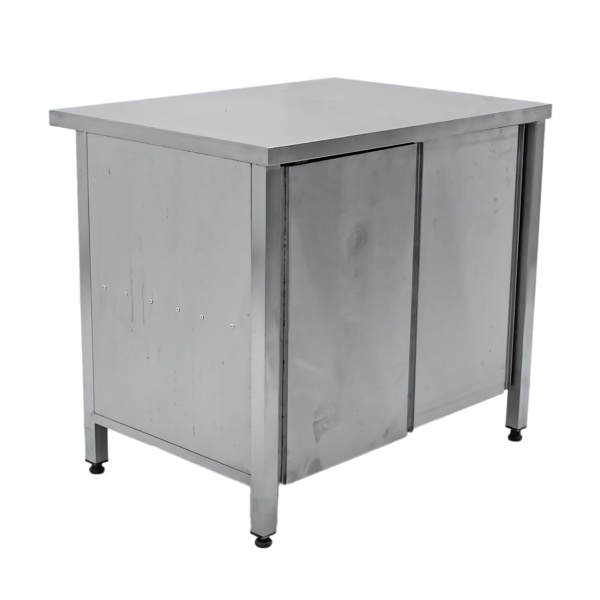 Стол-тумба из нержавеющей стали 950х700х860 купе