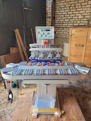 Новый тампопечатный станок FUFA F-P150C4R 4 цвета