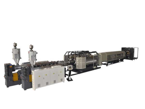 Экструзионная линия гофрированных труб, Линия двухслойных гофрированных труб
