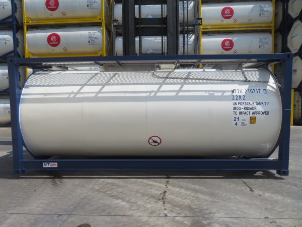 Танк-контейнер тип Т11 объём 21м3 для перевозки щелочных элементов, новый