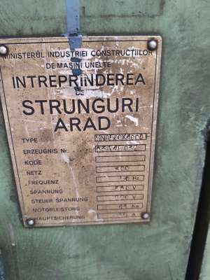 Станок токарный SNA-500*1000, с конусной линейкой