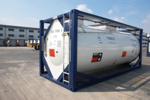 Танк-контейнер объём 21м3 тип Т20, для перевозки метансульфонилхлорида (мезилхлорида)