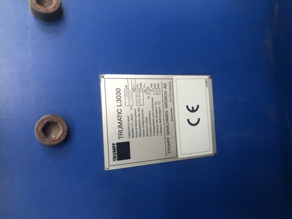 Станок лазерной резки Trumpf Trumatic L3030 TLF 4000w