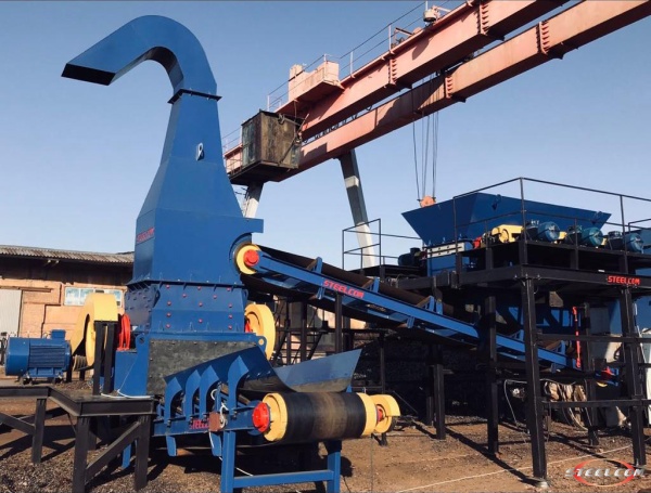 Стружкодробильный комплекс СК-СДК-8-20, дробилка, стружкодробилка молотковая, дробилка для металла